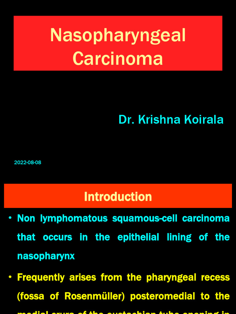 Nasopharyngeal Carcinoma | PDF | Radiation Therapy | Cancer