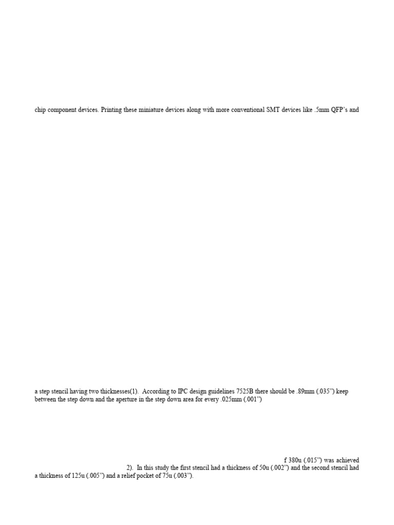 Stencil Printing Small Apertures | PDF