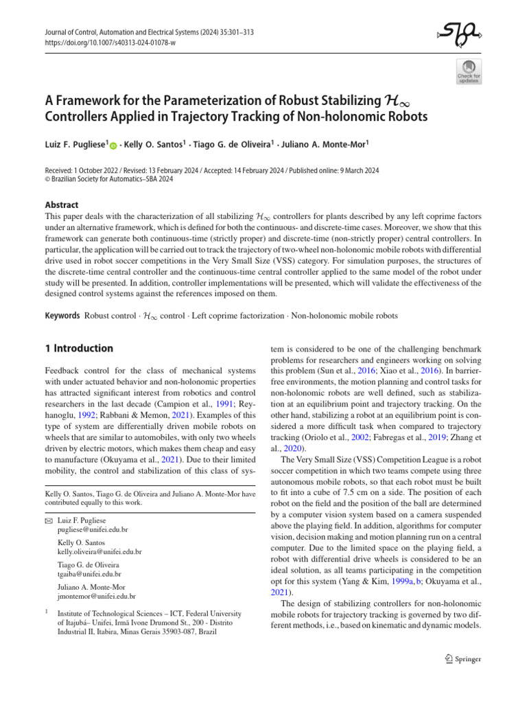 31 - A Framework For The Parameterization of Robust Stabilizing H ...