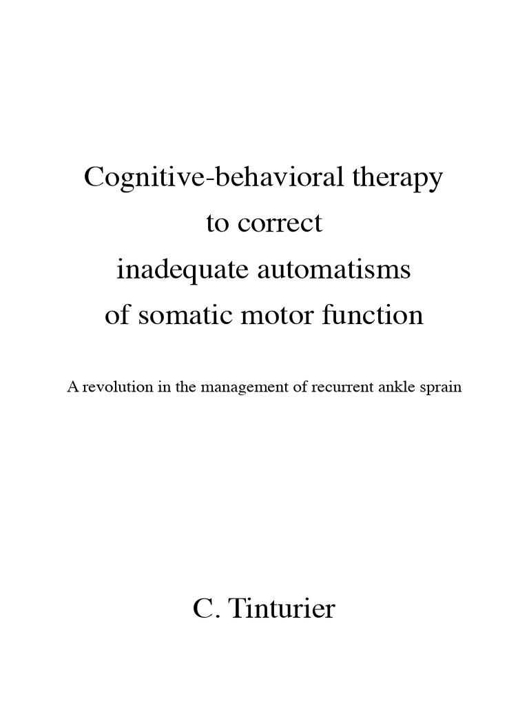CBT for Improving Motor Function | PDF | Cognitive Behavioral Therapy ...