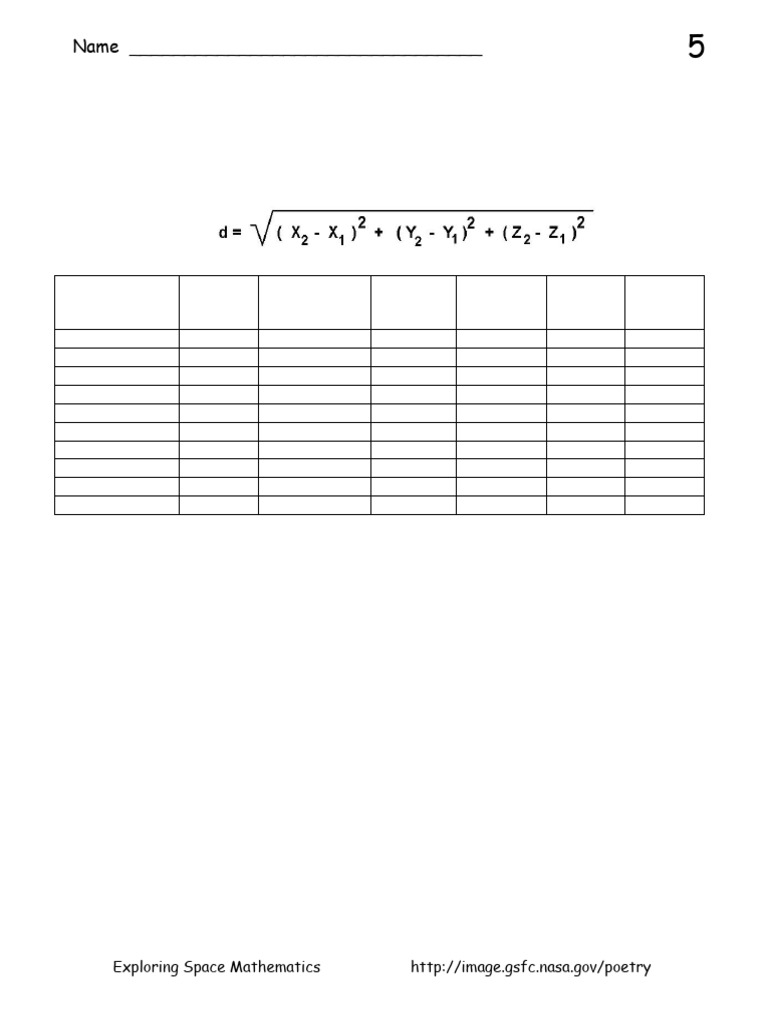 Activity - Measuring Distances To Stars in 3D | PDF | Stars ...