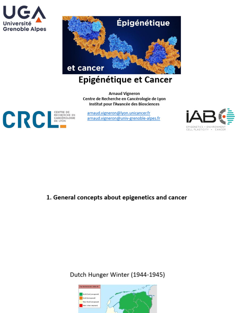 Epigenetics and Cancer Insights | PDF | Epigenetics | Dna Methylation