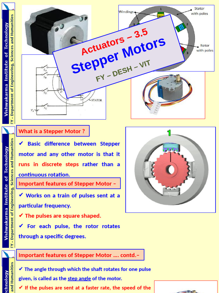 Stepper Motors: Types and Features | PDF | Electric Motor ...