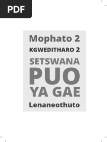 Gr 2 Term 2 2020 Hl Setswana Lesson Plan