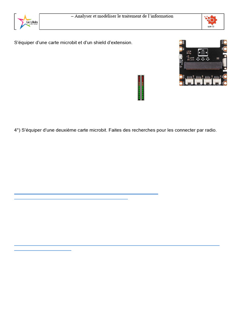 Traitement de l'info avec Microbit et Python | PDF