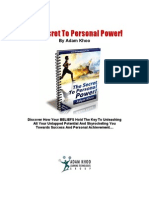 The Secret To Personal Power by Adam Khoo