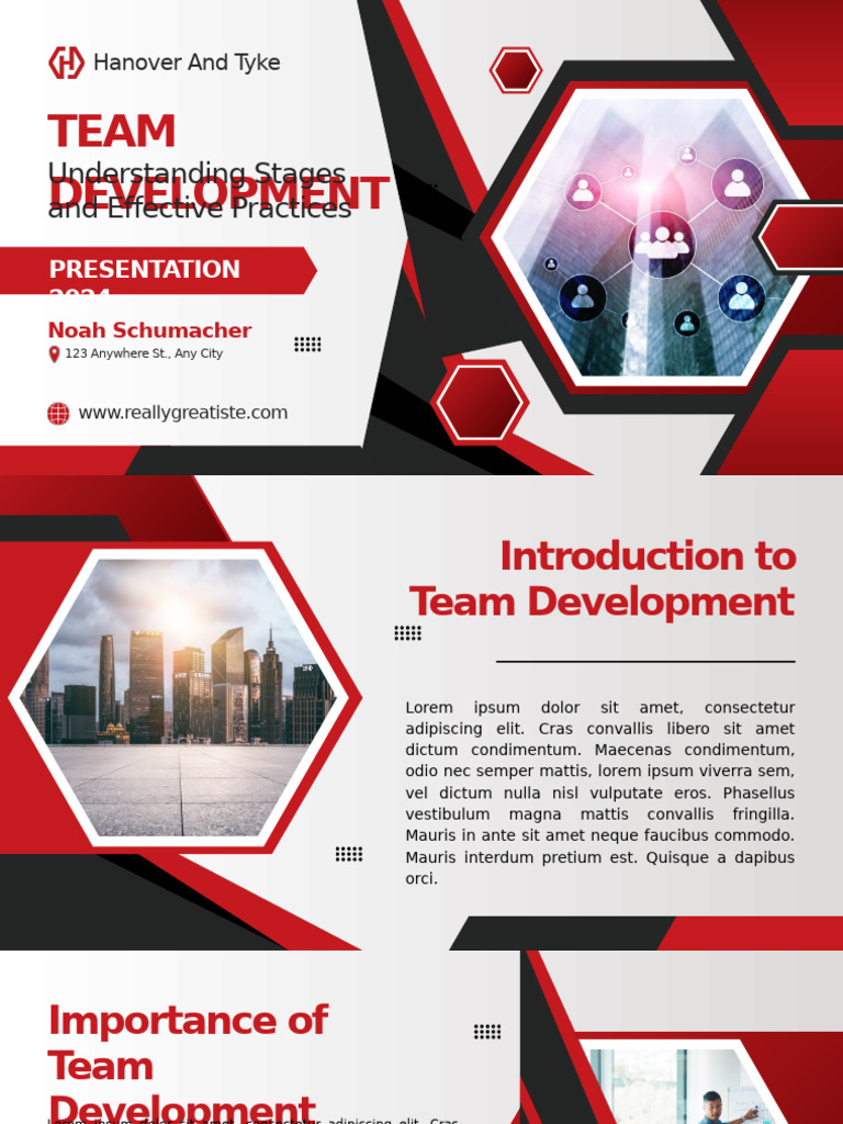 Red and Black Modern Team Development Presentation | PDF