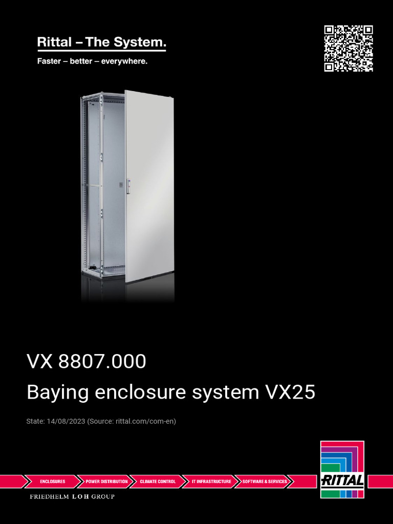 VX 8807.000 Baying Enclosure System | PDF | Door | Screw
