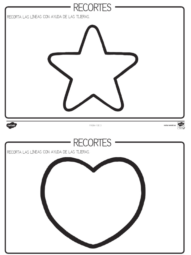 Actividades de Recortes para Niños | PDF