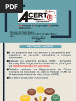 Projeto ACERTO: Cuidados Peri-Operatórios | PDF