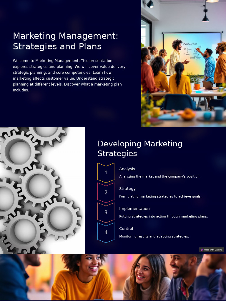 Marketing Management Strategies Overview | PDF | Strategic Management ...
