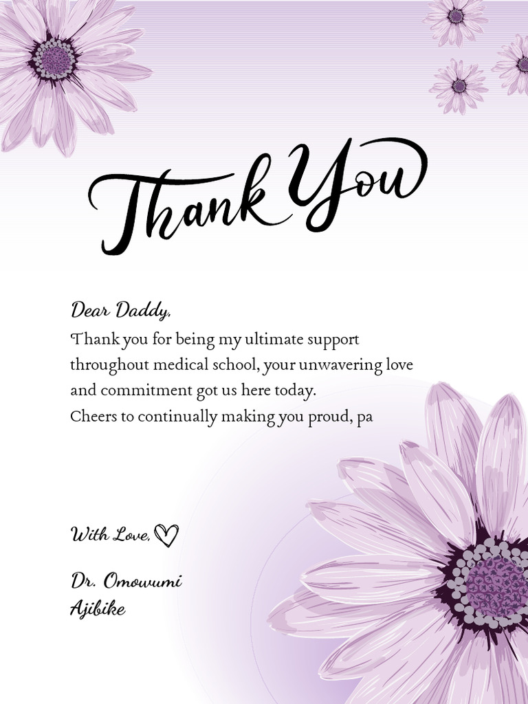 Thank You Speech to My Father | PDF