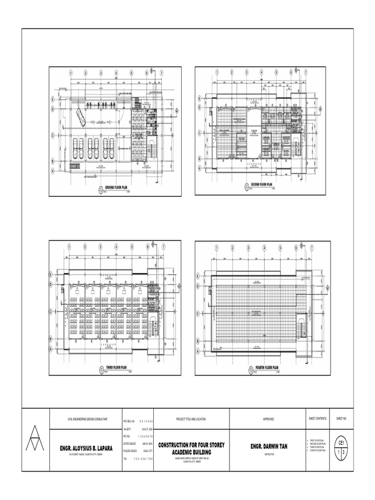 Civil Engineering Design Plans for NwSSU | PDF