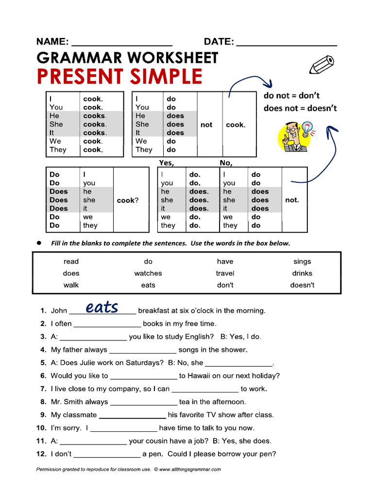 Simple Present | PDF