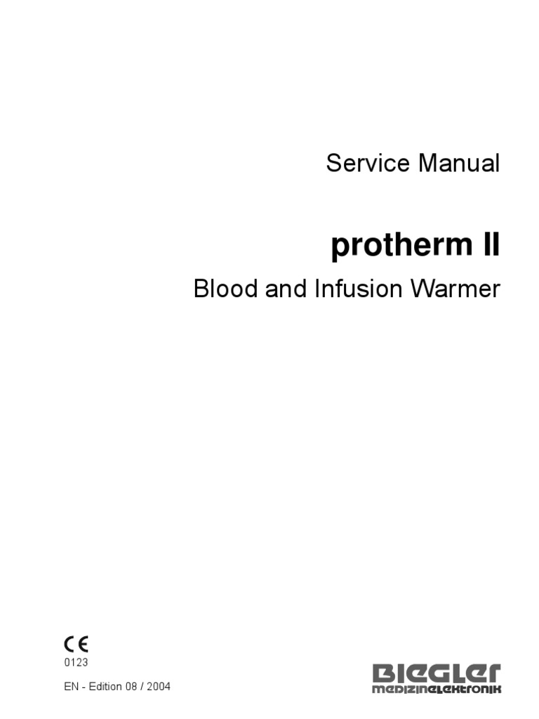 Protherm II Service Manual | PDF | Thermometer | Screw