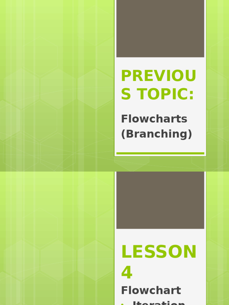 LESSON 3 - Flowchart Part 2 | PDF | Control Flow | Algorithms