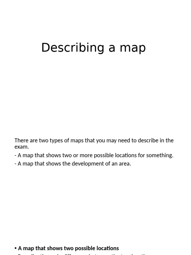 Guidelines for Describing Maps | PDF | Map | Grammar
