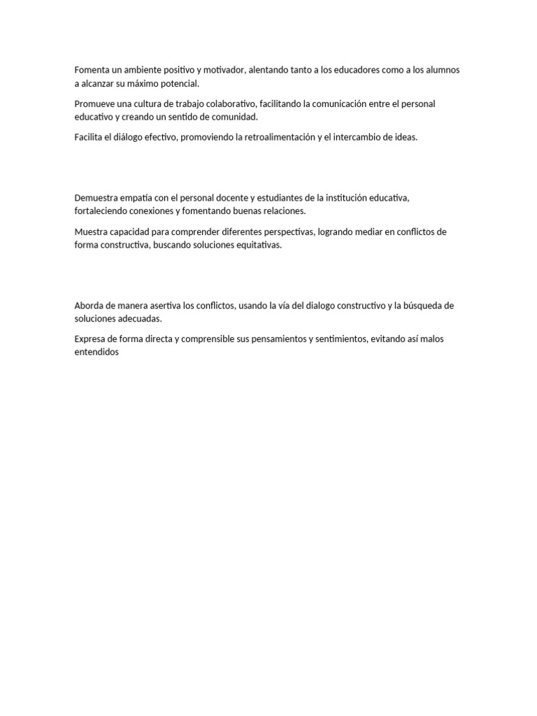 Fomentar un Ambiente Educativo Positivo | PDF