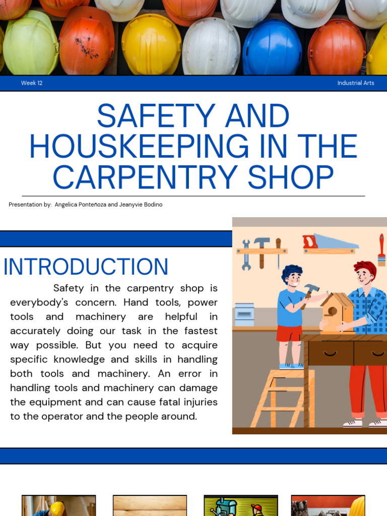 Safety and Housekeeping in The Carpentry Shop (Week 12) - 20241119 ...