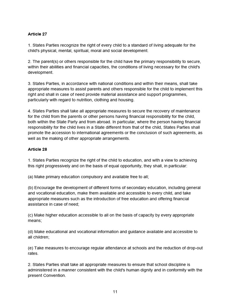 Child Rights and Development Framework | PDF | Minority Group ...