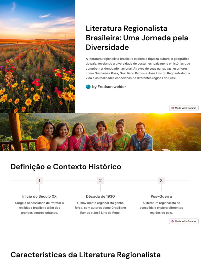 Literatura Regionalista Brasileira: Diversidade | PDF | Brasil ...
