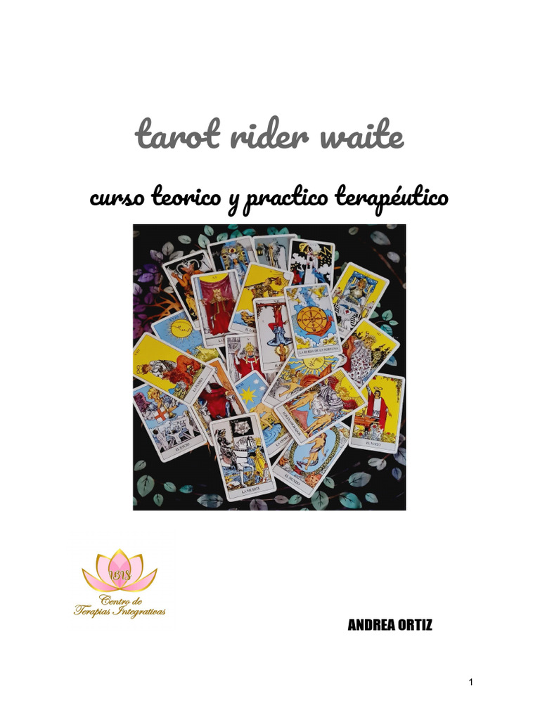 Curso de Tarot Rider-Waite Terapéutico | PDF | Tarot | Arcanos Mayores