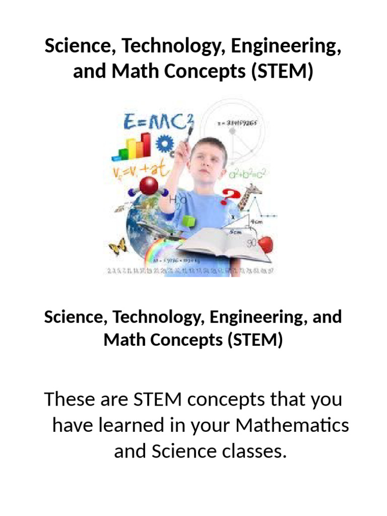 Key STEM Concepts Explained | PDF | Force | Water