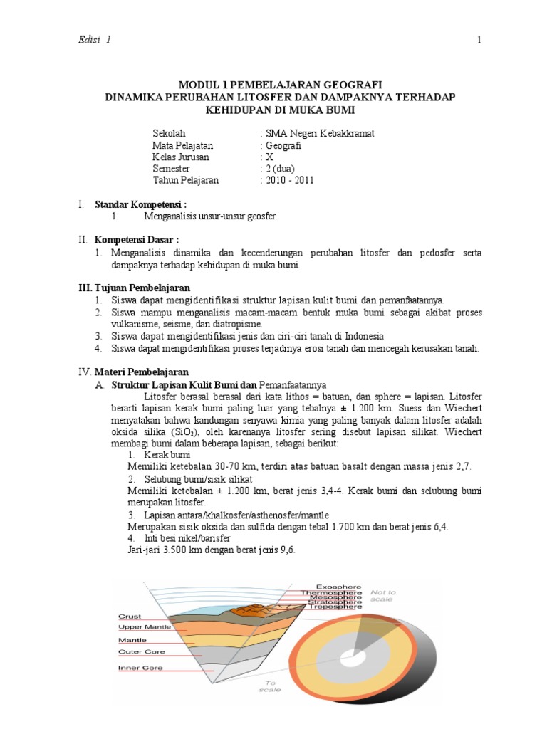 Modul GEOGRAFI SMA N KEBAKKRAMAT Kl X Smt 2