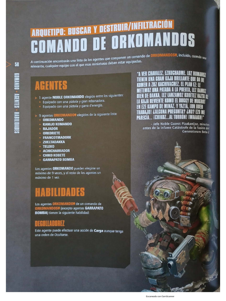 Kill Team Orkomandos en Español | PDF