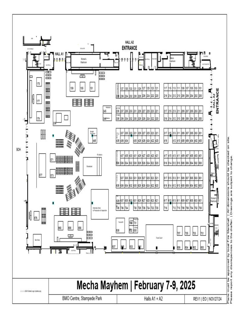 Venue Layout for Mecha Mayhem 2025 | PDF
