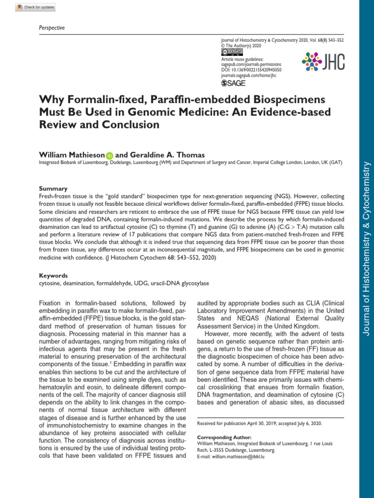 mathieson-thomas-2020-why-formalin-fixed-paraffin-embedded-biospecimens ...