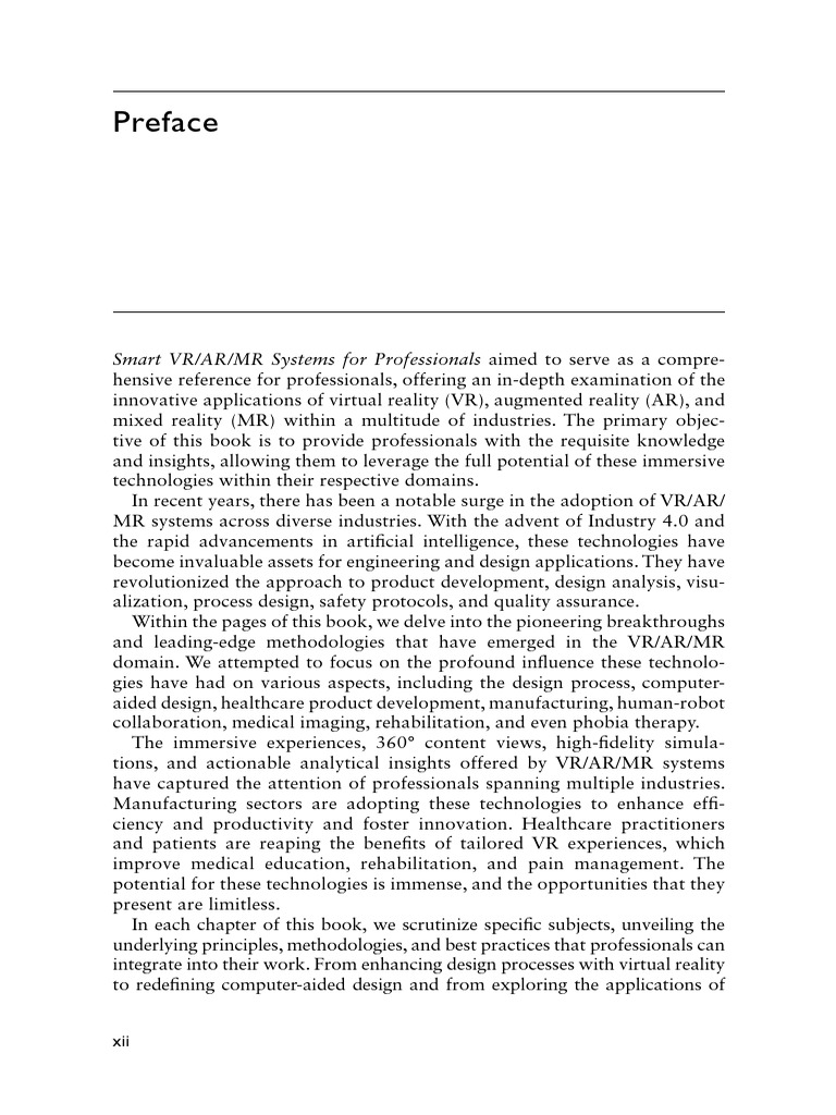 Smart Vr Ar Mr Systems For Professi Part5 Pdf Augmented