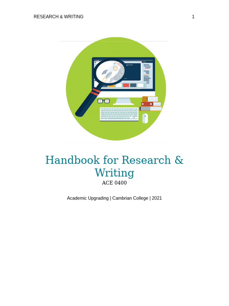 Research & Writing Handbook for Students | PDF | Plagiarism | Apa Style