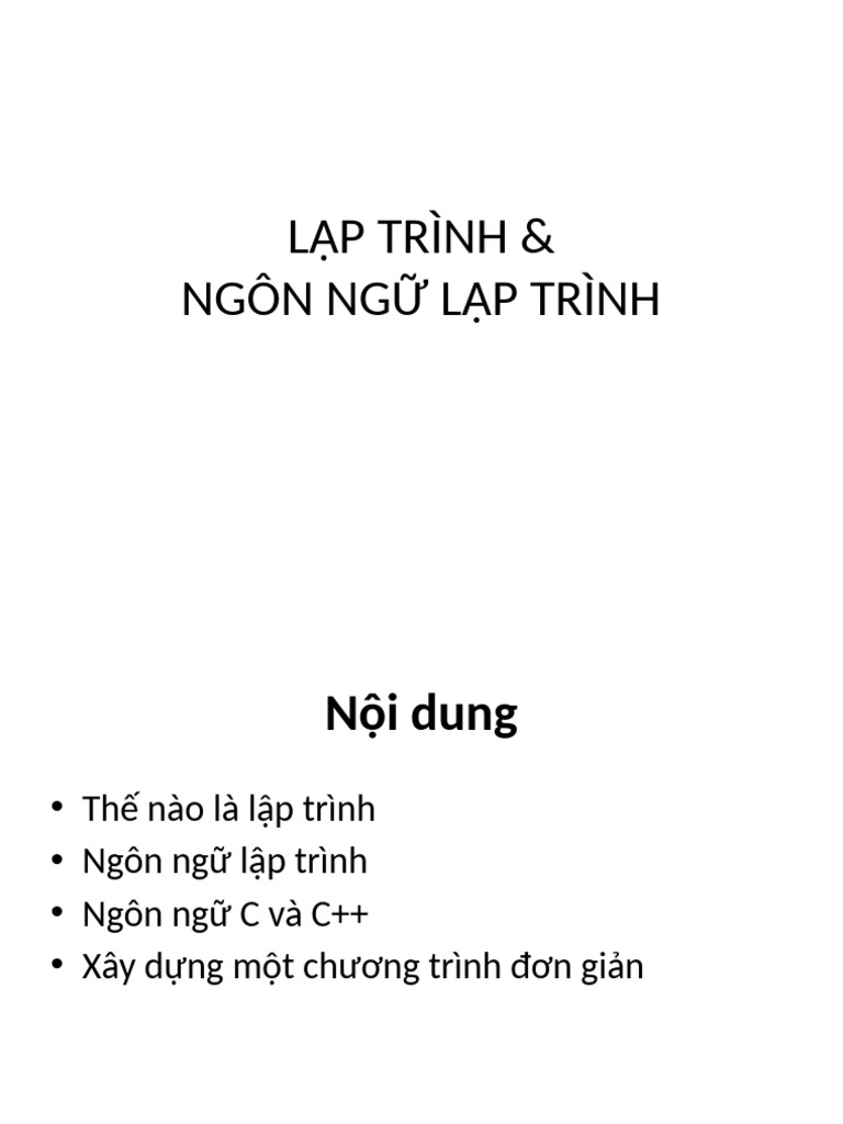 bg1 - Ngon Ngu Lap Trinh - C | PDF