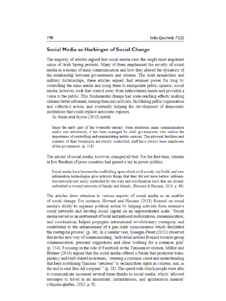 Arab Spring - Technology Devolution Reading | PDF