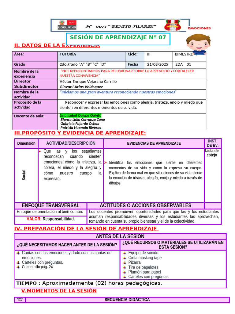 Reconocimiento de emociones en clase | PDF | Las emociones | Aprendizaje