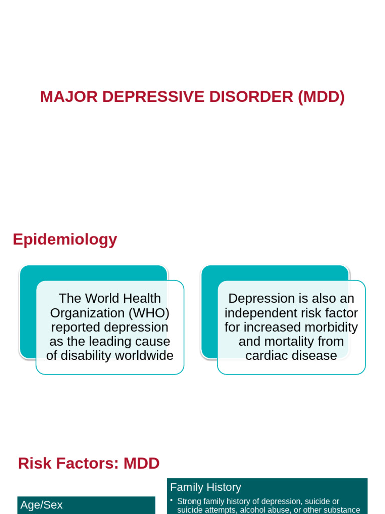 Major Depressive Disorder | PDF | Antidepressant | Major Depressive ...