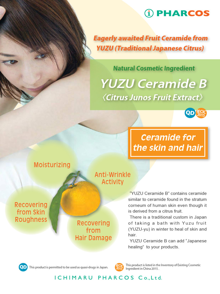 Yuzu Ceramide B: Benefits for Skin & Hair | PDF | Integumentary System ...