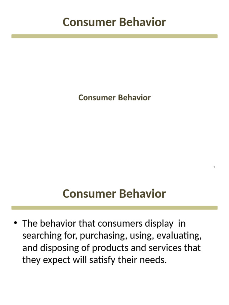 Understanding Consumer Behavior Insights | PDF | Marketing | Consumer ...