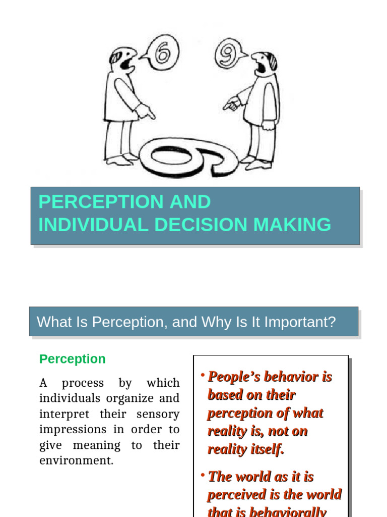 Perception LE | PDF | Performance Appraisal | Perception