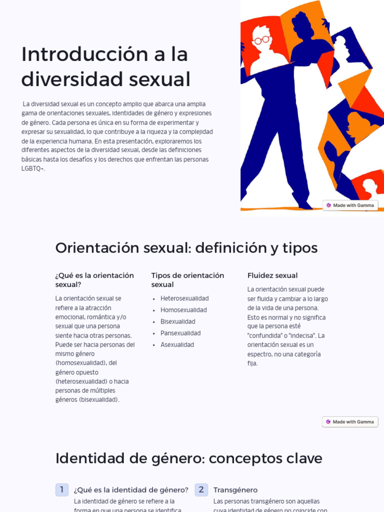 Diversidad Sexual: Conceptos y Derechos | PDF | Orientación sexual | Género