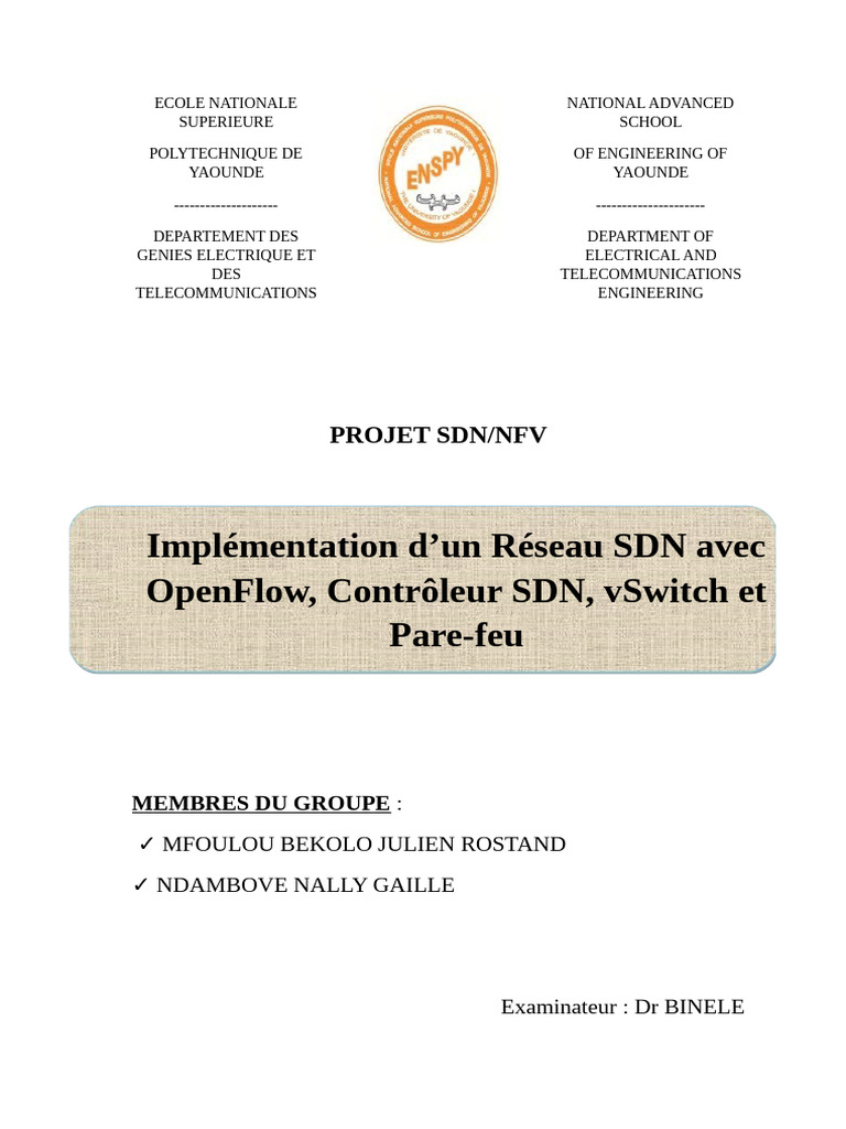 Implémentation d'un Réseau SDN avec OpenFlow | PDF | Logiciel ...