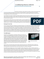 Load Bearing Masonry Software