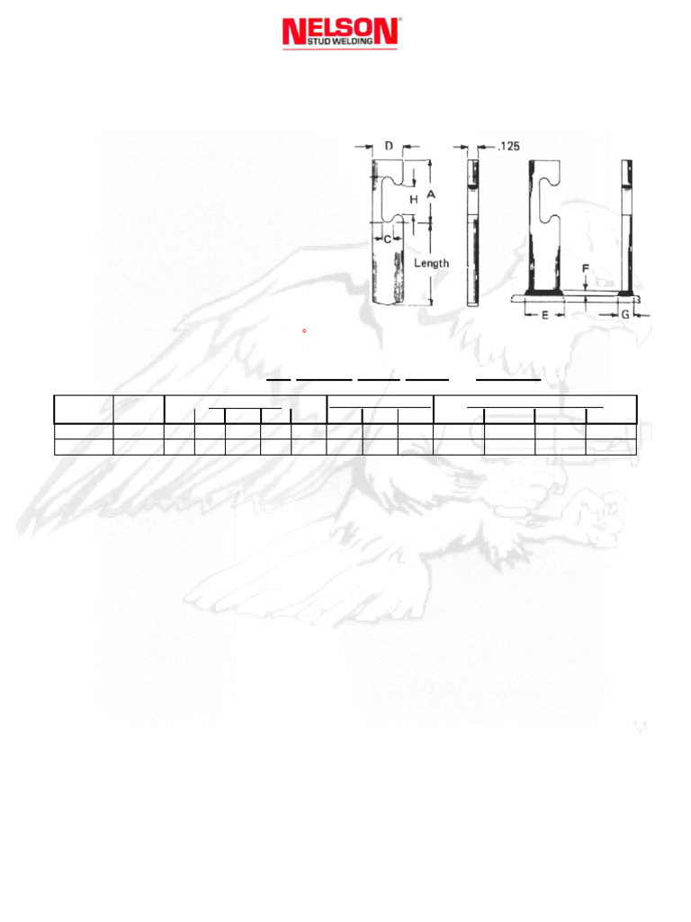 R6P Rectangular Weld Stud Specifications | PDF