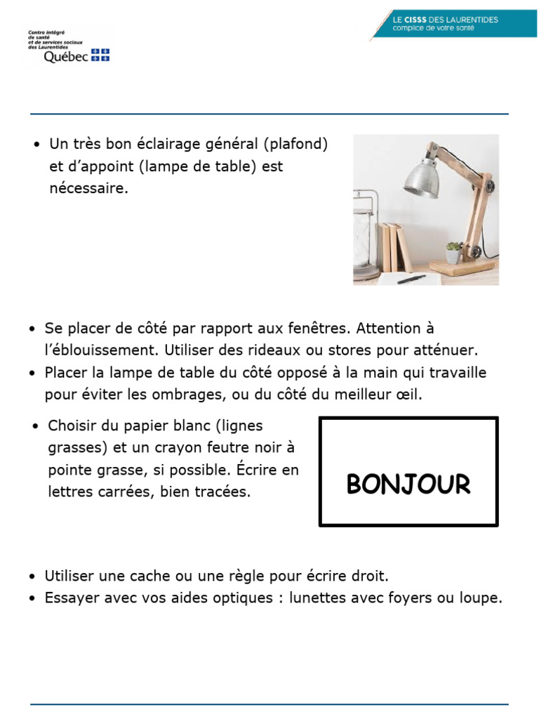 Conseils pour une écriture adaptée | PDF