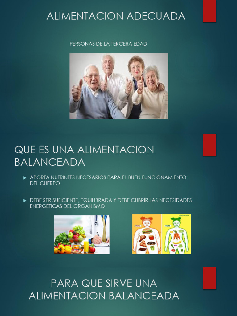 Alimentación Saludable para Adultos Mayores | PDF | Alimentos | Fruta
