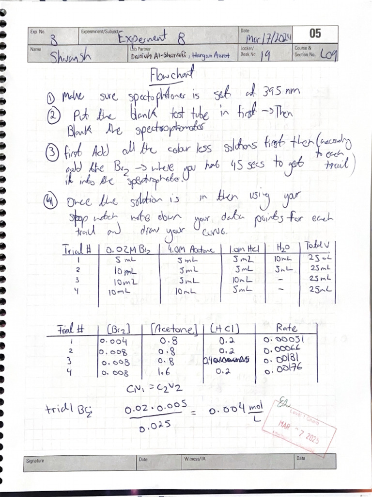 Chem Experiment 8 Pdf