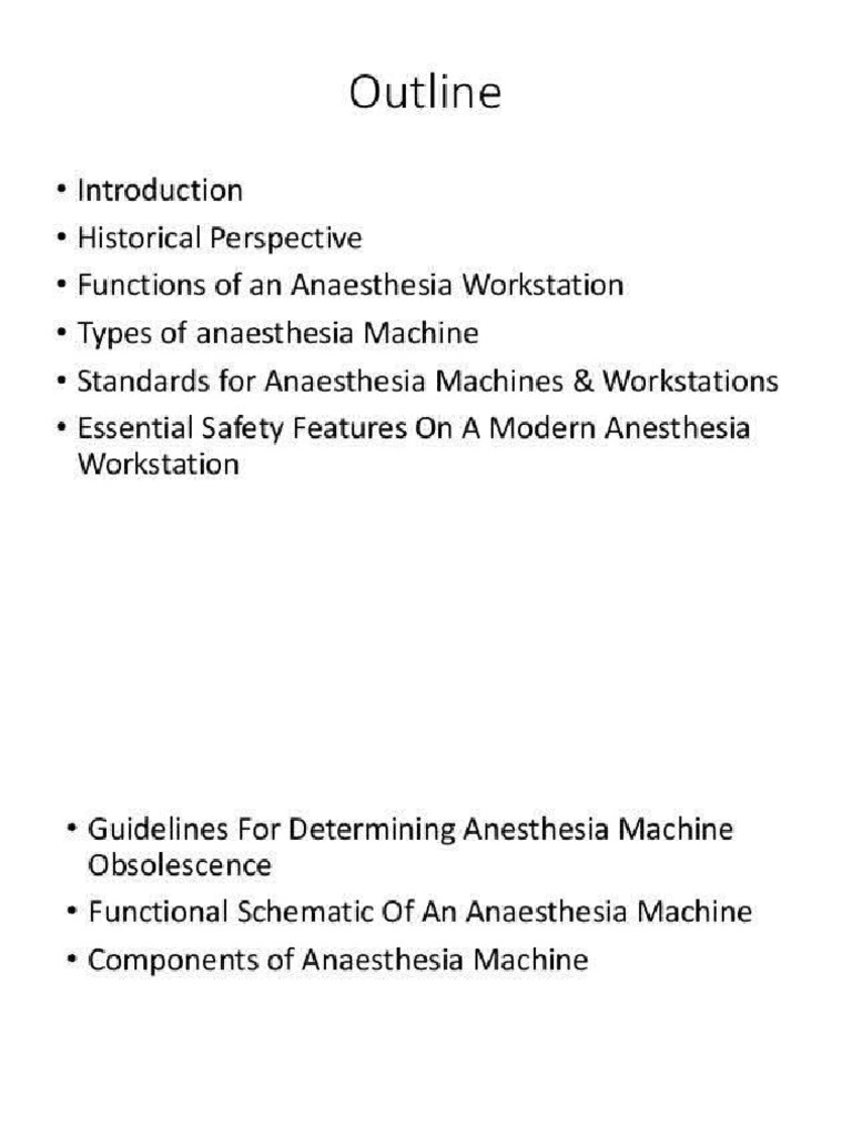 Anesthesia Machine Pdf
