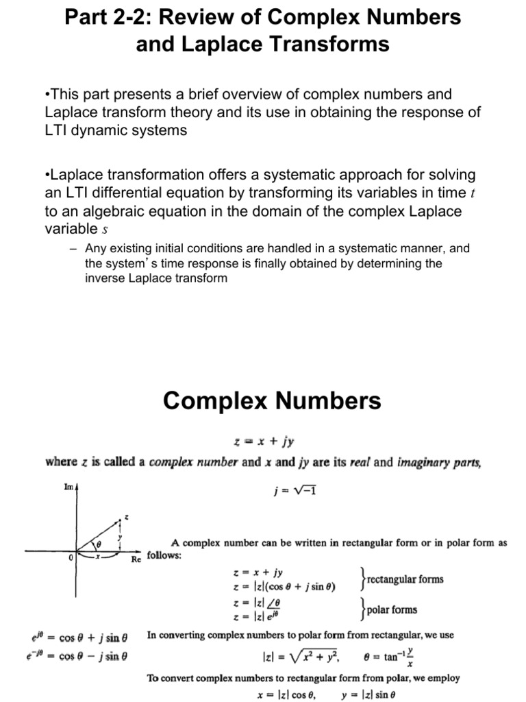 Laplace Transform Overview and Examples | PDF | Laplace Transform ...