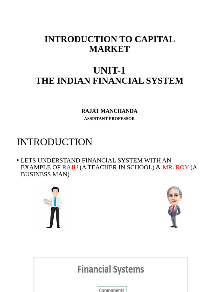Introduction To Capital Market Pdf Securities Finance Banks